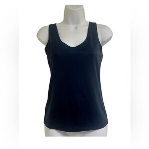 A’nue Ligne Scoop Neck Tank _ Navy